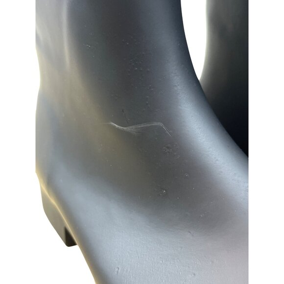 Chooka Womens Black Rubber With Adjustable Buckle Strap Rain Boots Size 9 - Picture 6 of 11